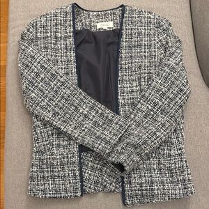 Barney’s Navy and White Tweed Women's Jacket